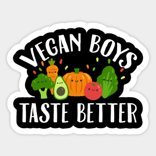 Vegan boys taster better Sticker